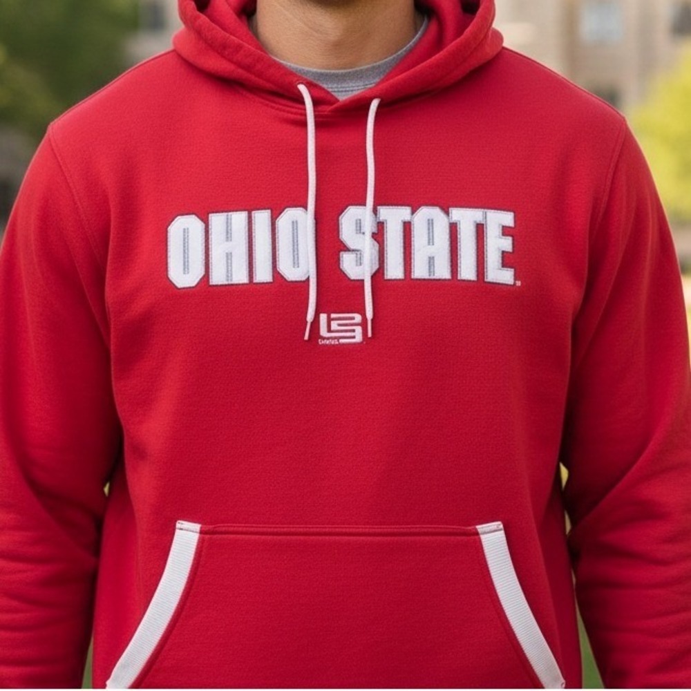 Nike Ohio State Buckeyes Red ELITE Hoodie Swweatshirt Pullover Mens XL
